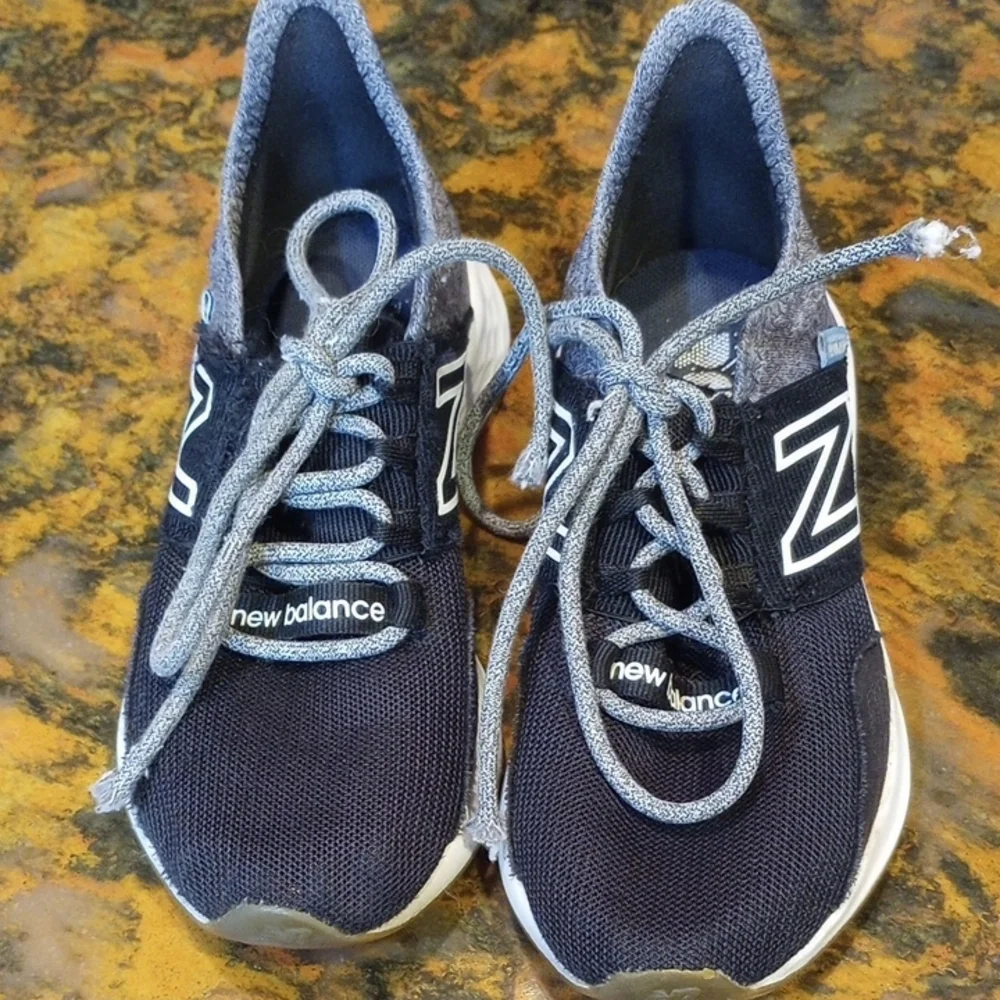 New Balance Kids Sneakers in Black, Gray and White